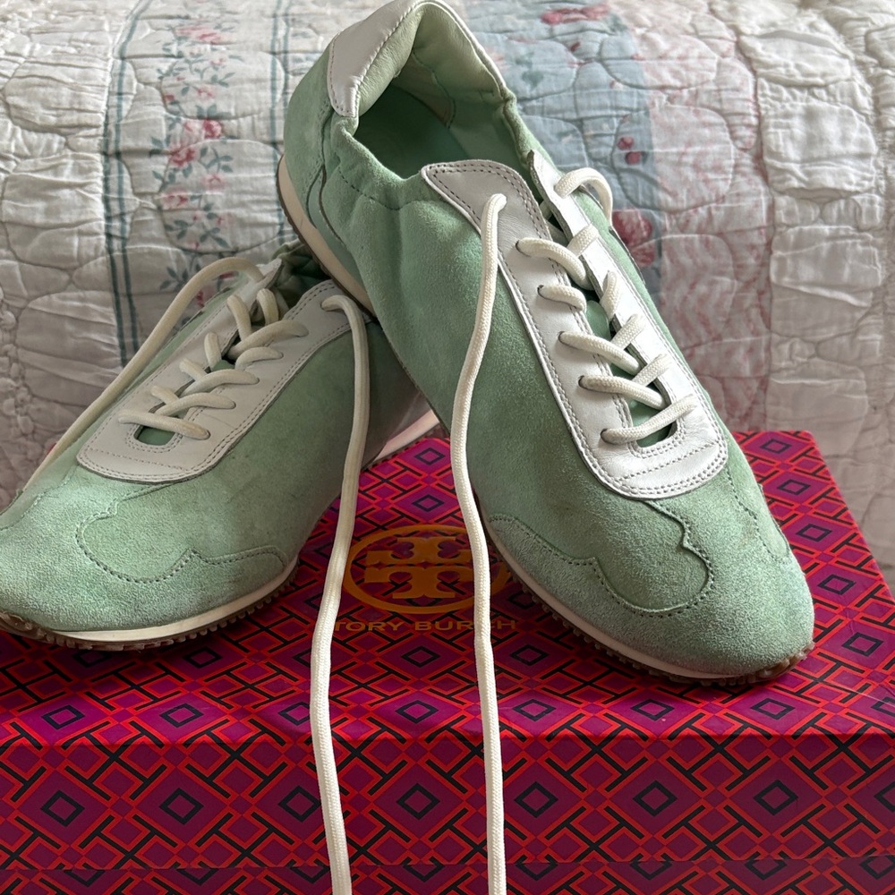 Tory Burch Mint and White Women's Sneakers